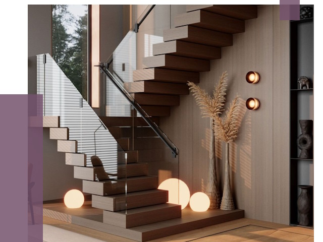 Изготовление и монтаж лестниц в Октябрьском от 88035 руб. | ПРОЛЁТ-Ктб