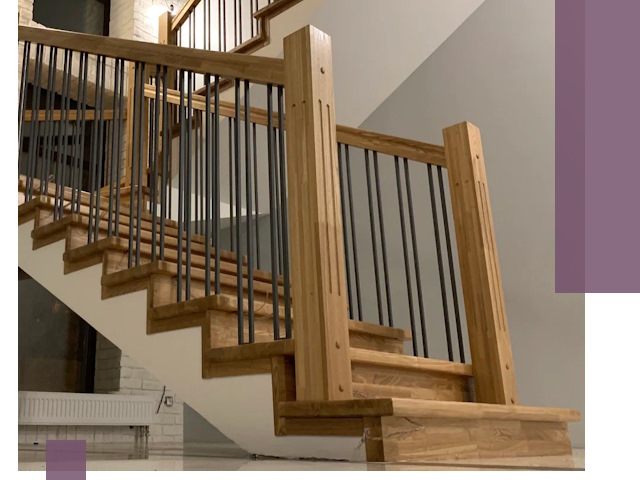 Реставрация деревянных и металлических лестниц в Октябрьском