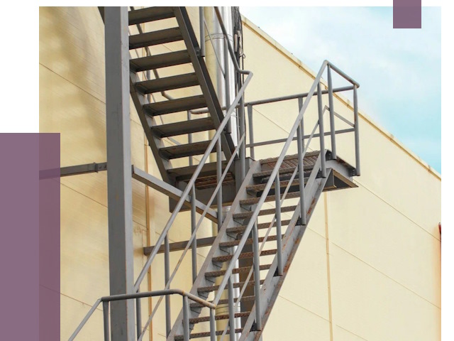 Пожарные лестницы в Октябрьском от 12428 руб. — монтаж и продажа | ПРОЛЁТ-Ктб