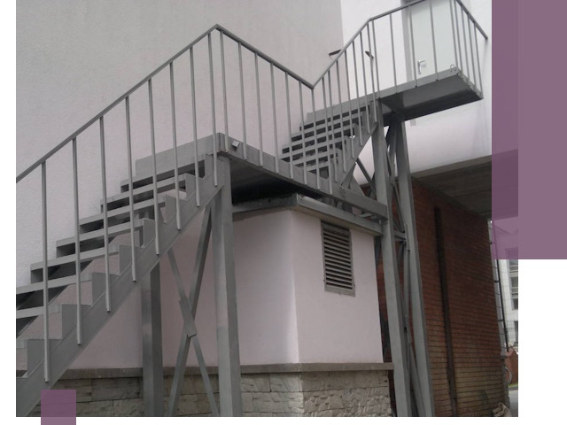 Монтаж пожарных лестниц под ключ в Октябрьском с гарантией качества