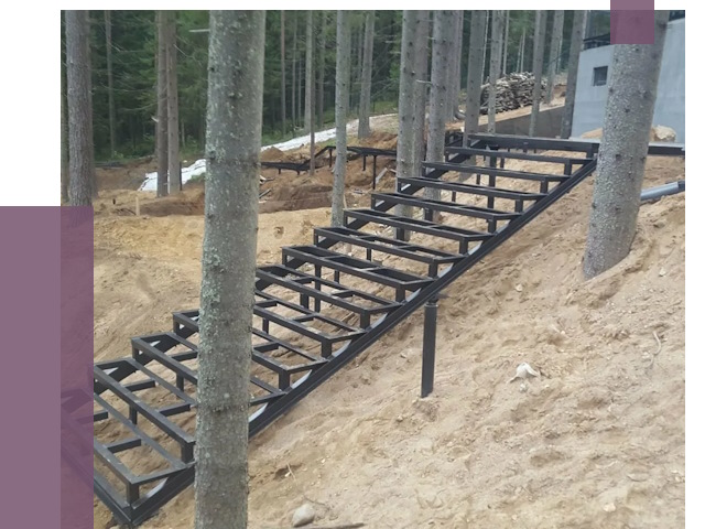 Монтаж металлических лестниц в Октябрьском от 13723 руб. 