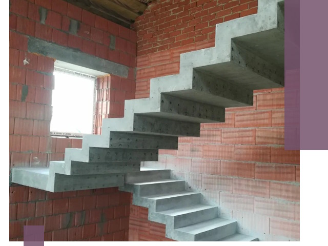 Бетонные лестницы под ключ в Октябрьском: монтаж, демонтаж, ремонт