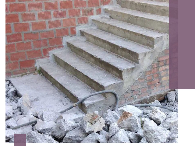 Демонтаж бетонных лестниц в Октябрьском: быстро и безопасно