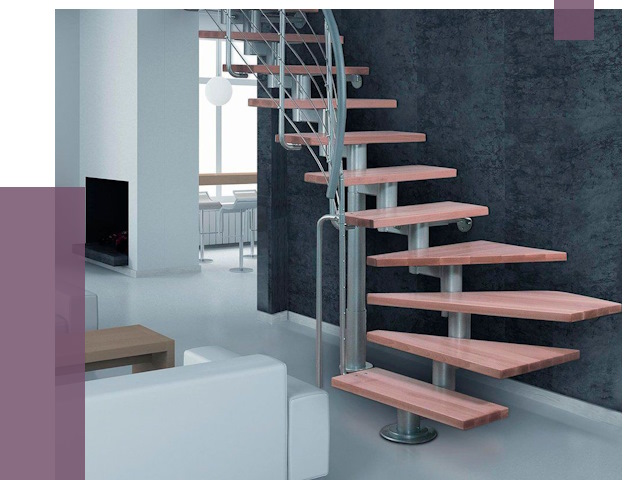 Модульные лестницы в Октябрьском от 17089 руб. — купить в ПРОЛЁТ-Ктб