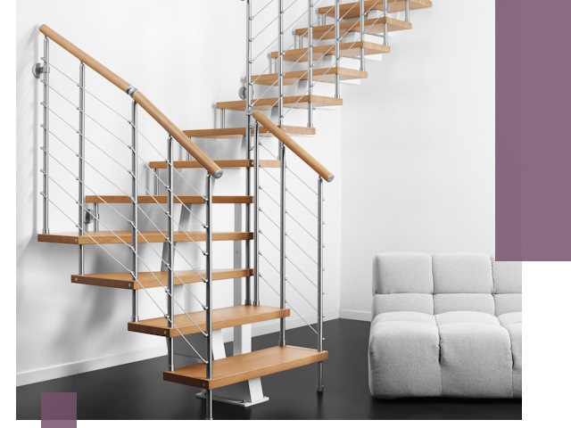 Модульные лестницы под ключ в Октябрьском — монтаж и изготовление