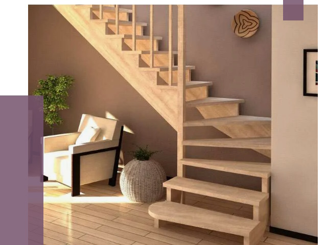 Изготовление Г-образных лестниц в Октябрьском от 19160 руб. 