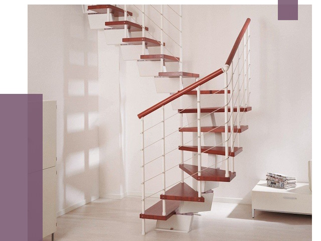 Изготовление лестниц на больцах в Октябрьском от 9839 руб. | ПРОЛЁТ-Ктб