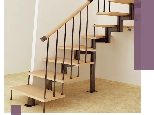 Монтаж лестниц на больцах в Октябрьском — быстро и надежно