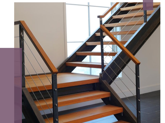 Изготовление лестниц на металлокаркасе в Октябрьском от 19160 руб. | ПРОЛЁТ-Ктб