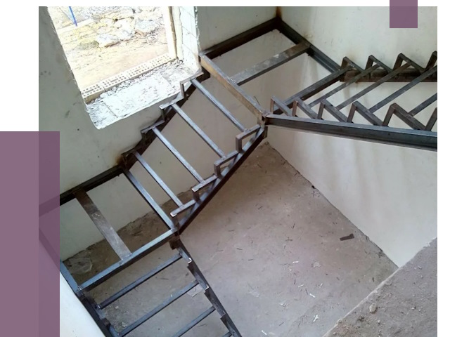 Монтаж лестниц на металлокаркасе в Октябрьском от 12946 руб. — ПРОЛЁТ-Ктб