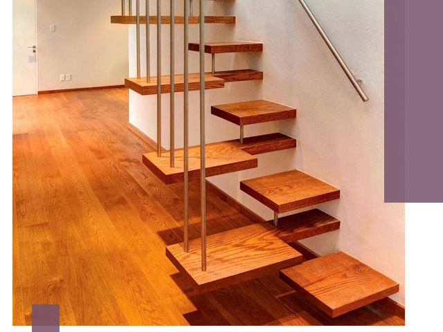 Лестницы «гусиный шаг» на заказ в Октябрьском для узких пространств