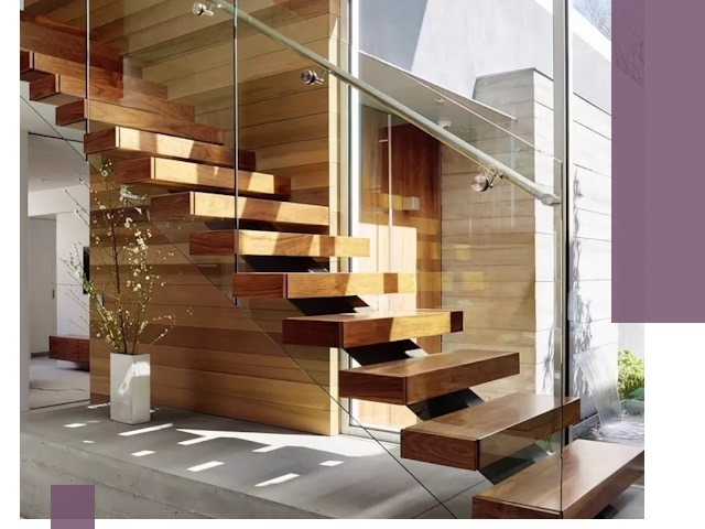 Современные лестницы на заказ в Октябрьском — изготовление и монтаж