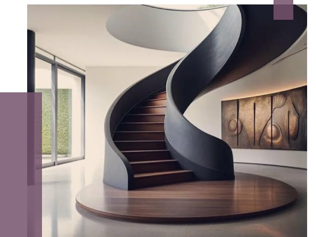 Элитные лестницы под заказ в Октябрьском от 191605 руб. — ПРОЛЁТ-Ктб