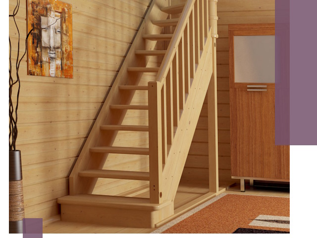 Лестницы эконом класса под ключ в Октябрьском — недорого и быстро