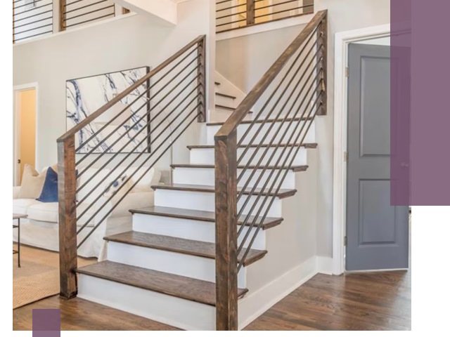 Лестницы для коттеджа под ключ в Октябрьском — изготовление и монтаж