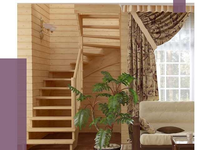 Лестницы для дачи в Октябрьском от 76901 руб.  | ПРОЛЁТ-Ктб