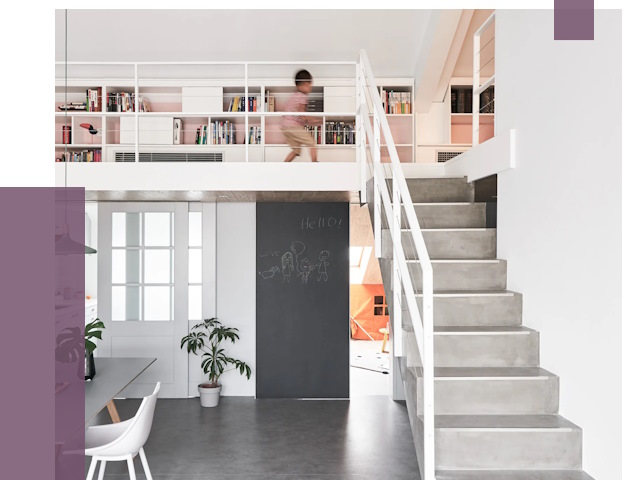 Лестницы для двухуровневой квартиры в Октябрьском от 178658 руб. | ПРОЛЁТ-Ктб