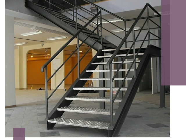 Лестницы для офиса в Октябрьском: изготовление, монтаж, демонтаж