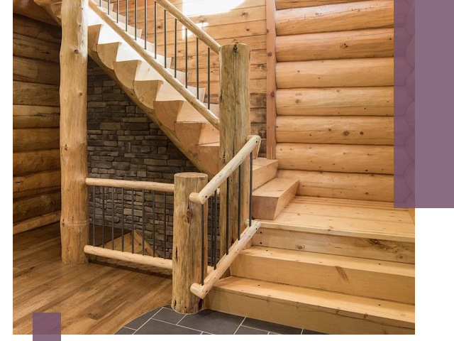 Лестницы в баню под заказ и профессиональный монтаж в Октябрьском