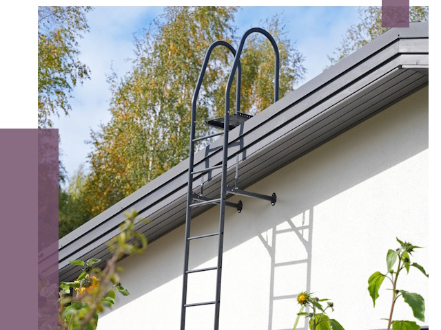 Лестницы на крышу в Октябрьском от 19368 руб. — монтаж и монтаж ПРОЛЁТ-Ктб