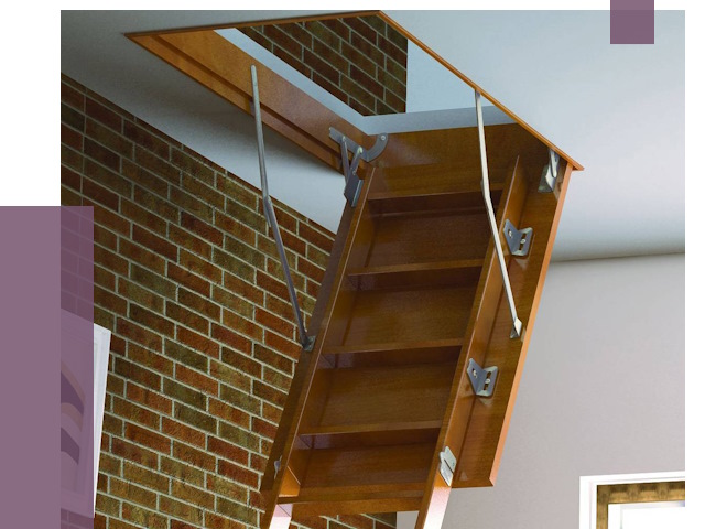 Установка чердачной лестницы в Октябрьском от 7923 руб. | ПРОЛЁТ-Ктб