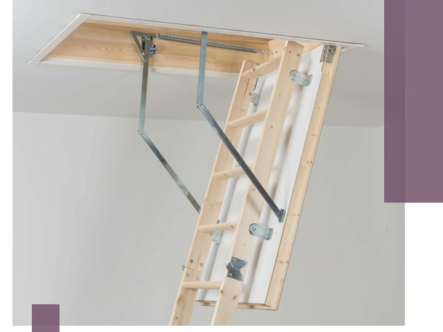 Установка чердачной лестницы под ключ в Октябрьском