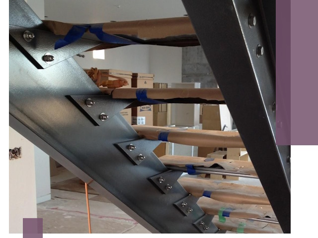 Усиление лестничных конструкций и усиление опор в Октябрьском