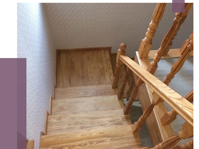 Сосновые лестницы в Октябрьском под ключ от 8182 руб.  | ПРОЛЁТ-Ктб