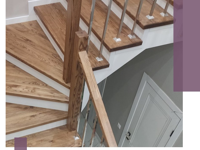 Обшивка металлических лестниц под ключ в Октябрьском