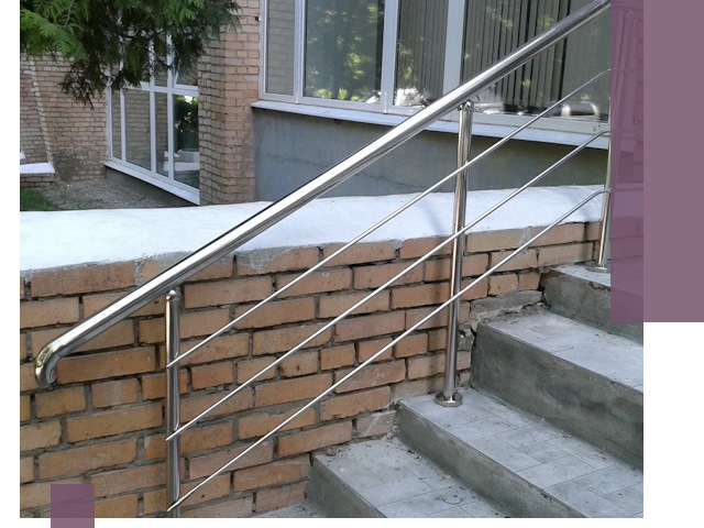 Перила из нержавеющей стали высокого качества в Октябрьском