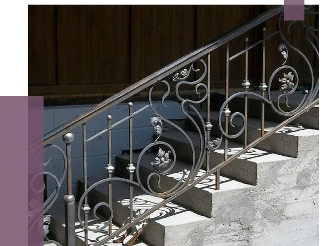 Кованые перила в Октябрьском от 8803 руб. под ключ — качество от ПРОЛЁТ-Ктб