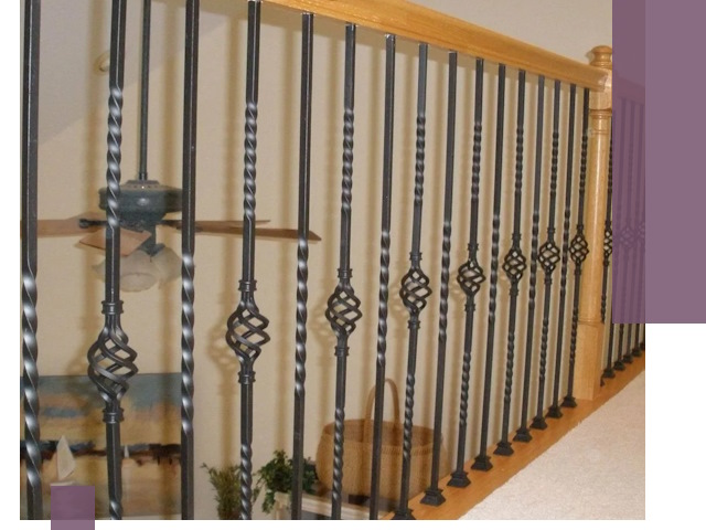 Изготовление и монтаж кованных перил в Октябрьском под ключ