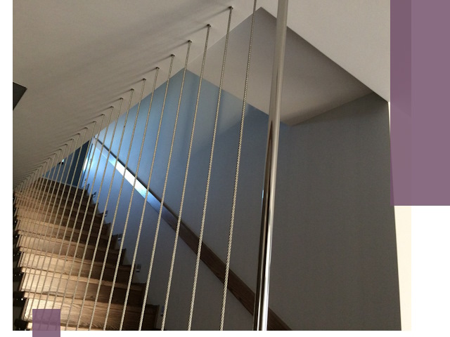 Тросовые перила под ключ в Октябрьском — производство и монтаж