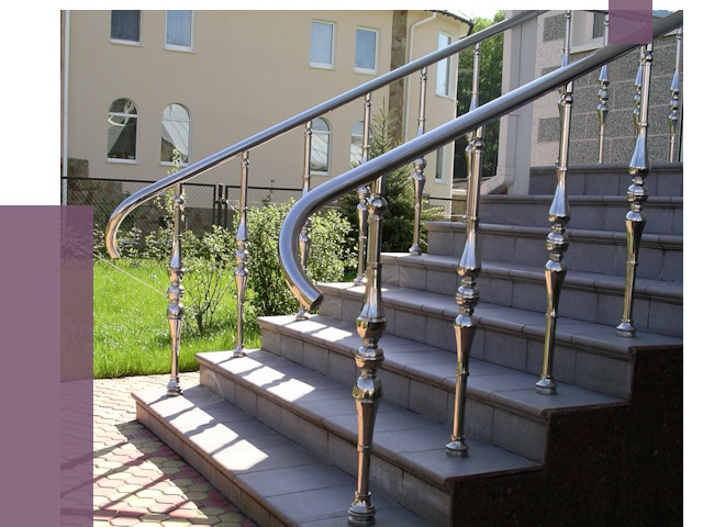 Перила для крыльца в Октябрьском от 10875 руб. — монтаж ПРОЛЁТ-Ктб