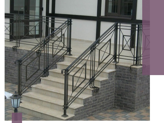 Перила для крыльца в Октябрьском — монтаж, изготовление и установка