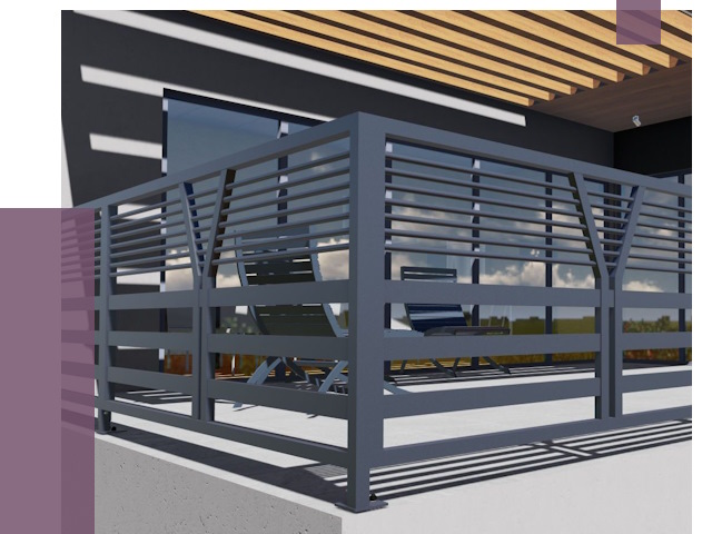 Изготовление балконных ограждений в Октябрьском от 10875 руб. | ПРОЛЁТ-Ктб