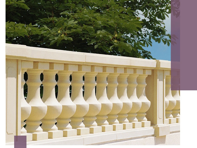 Установка балюстрады в Октябрьском: изготовление и монтаж под ключ