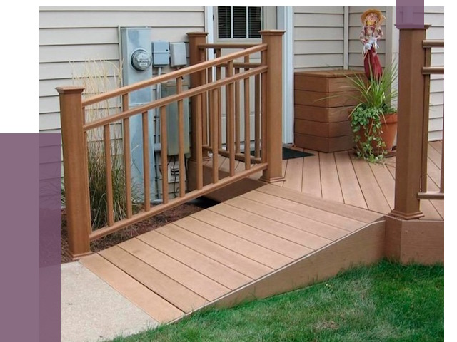 Пандус на крыльцо в Октябрьском под ключ от 7871 руб. 