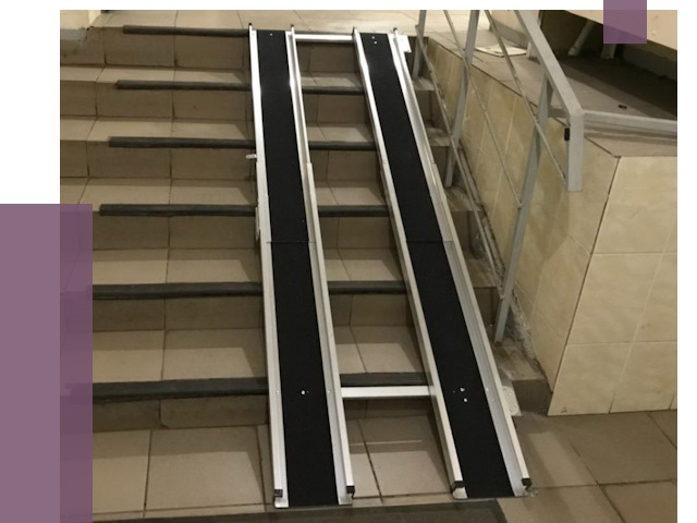 Установка пандуса в подъезд в Октябрьском от 8078 руб. под ключ | ПРОЛЁТ-Ктб