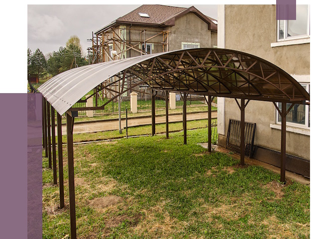 Демонтаж навесов в Октябрьском от 4661 руб. — разборка и вывоз | ПРОЛЁТ-Ктб