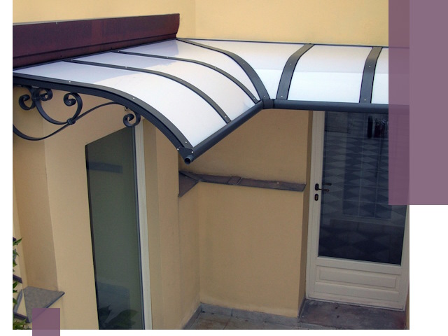 Монтаж козырьков любой сложности в Октябрьском под ключ