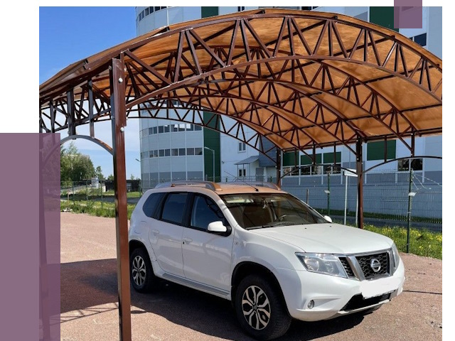 Недорогие навесы в Октябрьском от 43499 руб.  | ПРОЛЁТ-Ктб