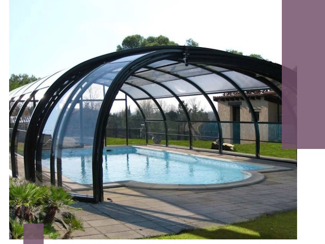 Навесы для бассейна в Октябрьском: изготовление и монтаж под ключ