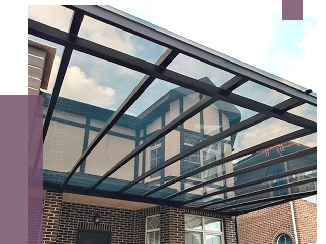 Навесы из поликарбоната в Октябрьском от 8721 руб. под ключ — ПРОЛЁТ-Ктб