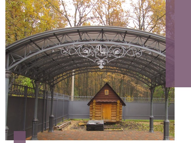 Кованые навесы премиум-класса под заказ в Октябрьском