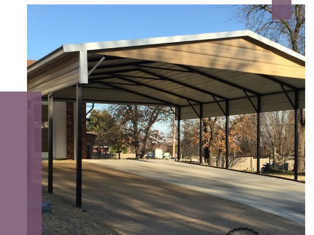 Двускатные навесы в Октябрьском от 8130 руб.  | ПРОЛЁТ-Ктб