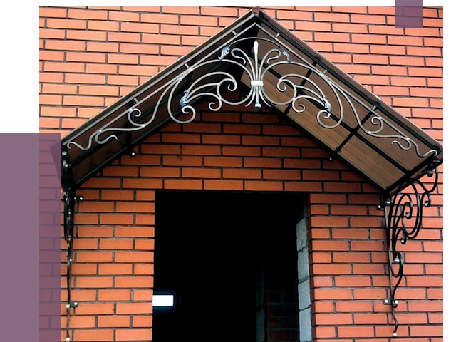 Металлические козырьки в Октябрьском от 10823 руб. 