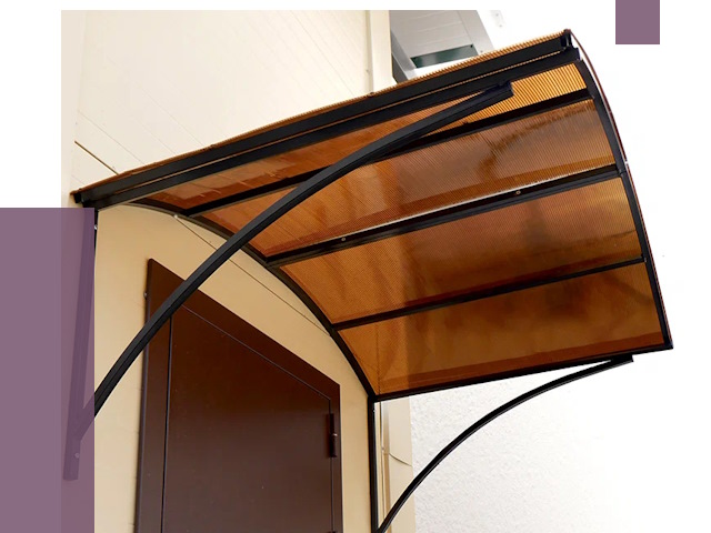 Недорогие козырьки в Октябрьском от 7685 руб.  | ПРОЛЁТ-Ктб