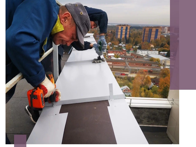 Монтаж парапетов в Октябрьском — установка прочных металлических ограждений