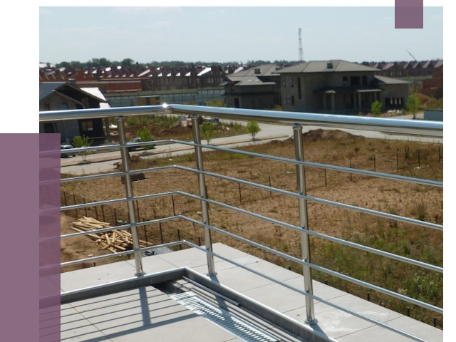 Парапеты из нержавеющей стали в Октябрьском от 8078 руб. за м² | ПРОЛЁТ-Ктб